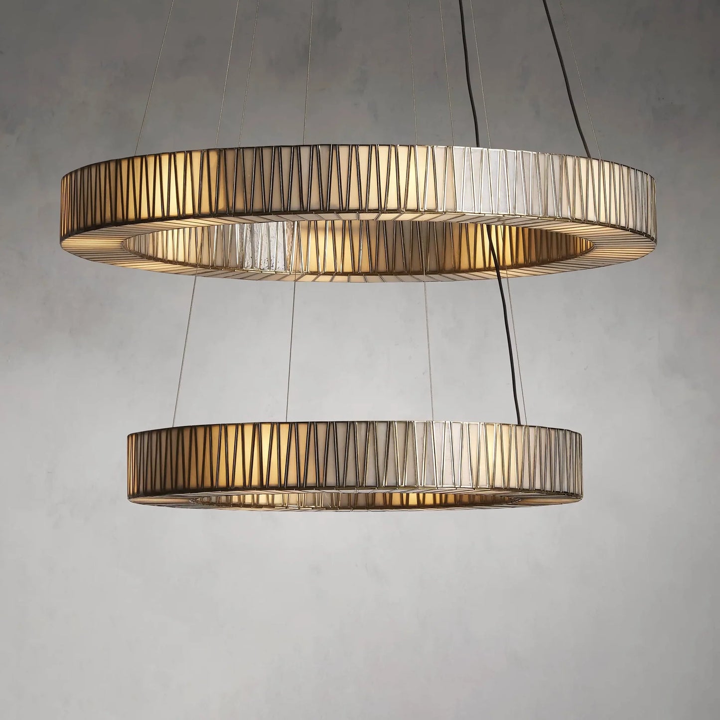 Art Glass Jeunet 2-Tier Round Chandelier (Copy)