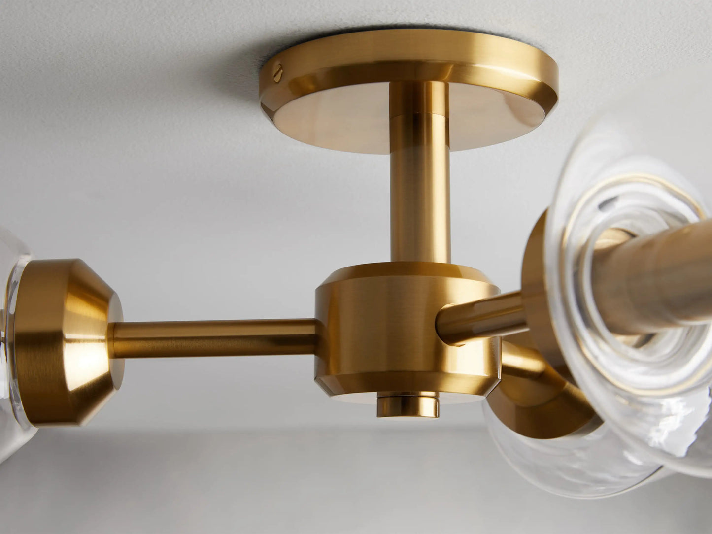 Arrow Flush Mount in Brass