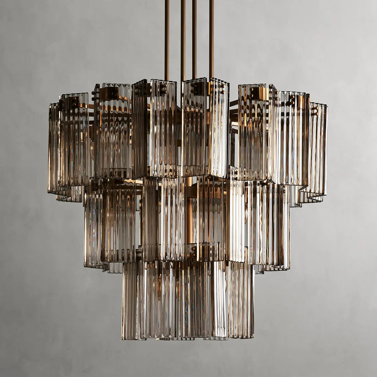 Art Glass Delsier Round Chandelier