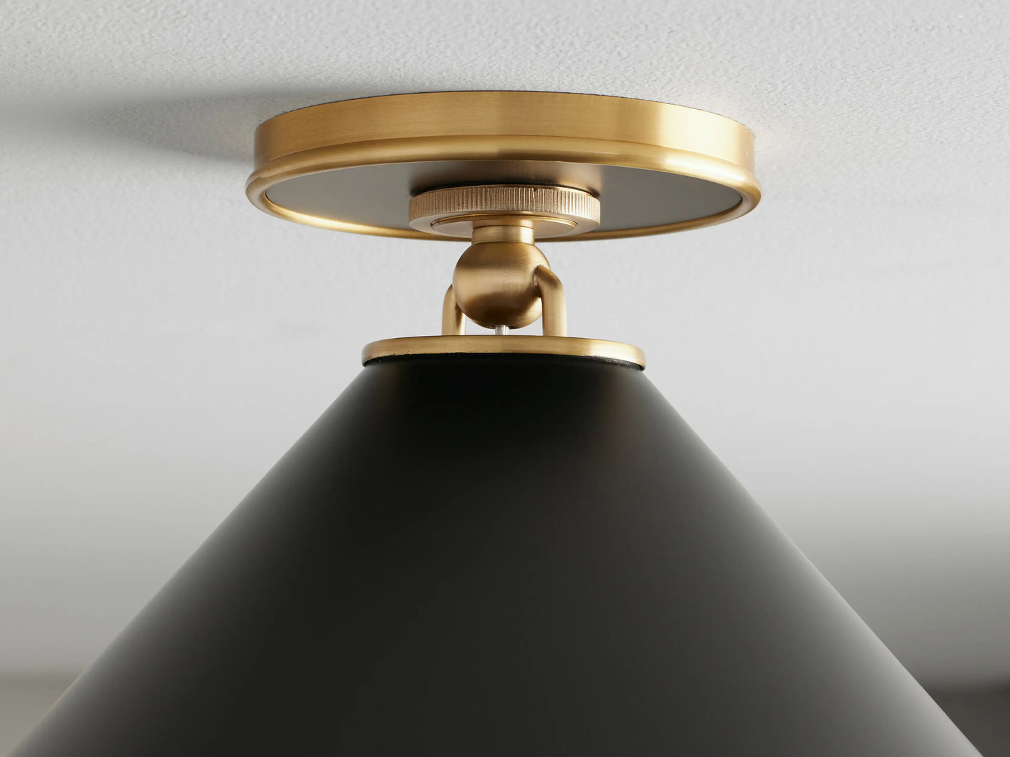 Arnold Small Flush Mount in Black