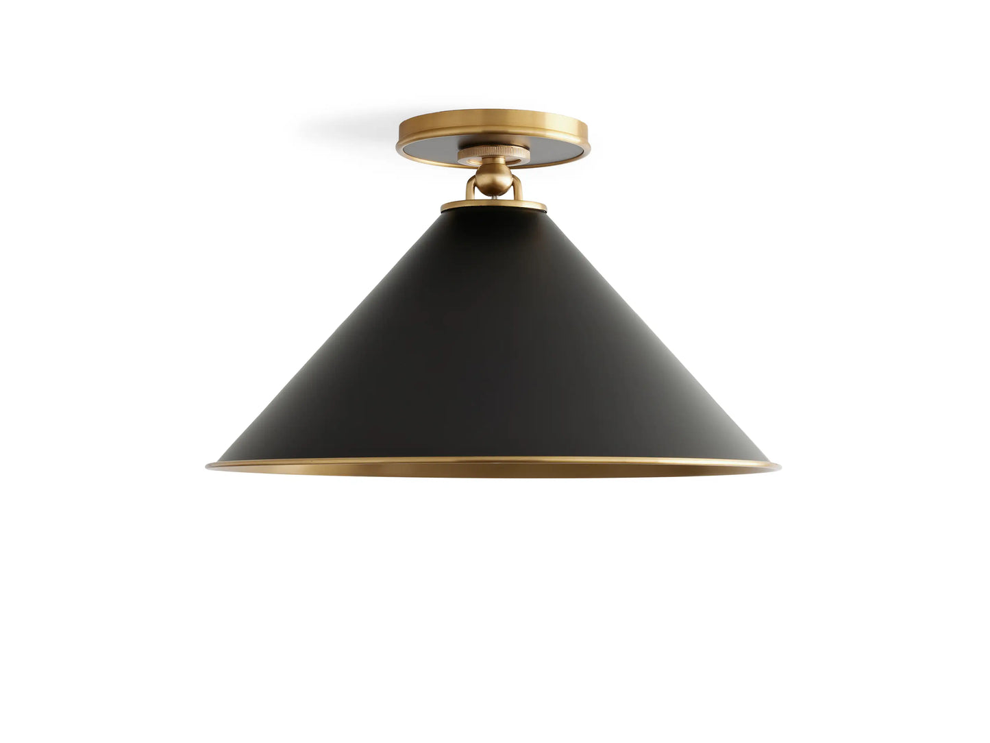 Arnold Small Flush Mount in Black