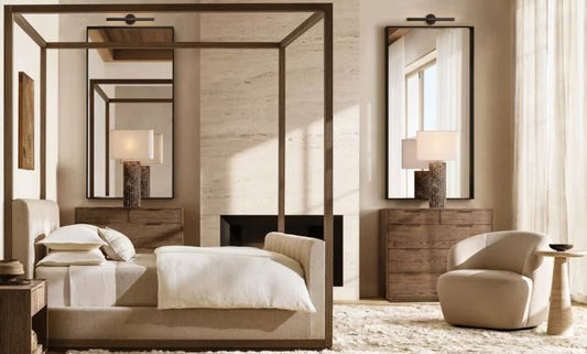 Metal Dovetail Mirror - Narrow Frame in Bronze