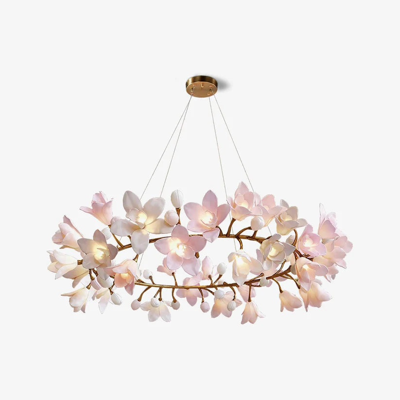Circular Blossom Chandelier-31.5“ Diam