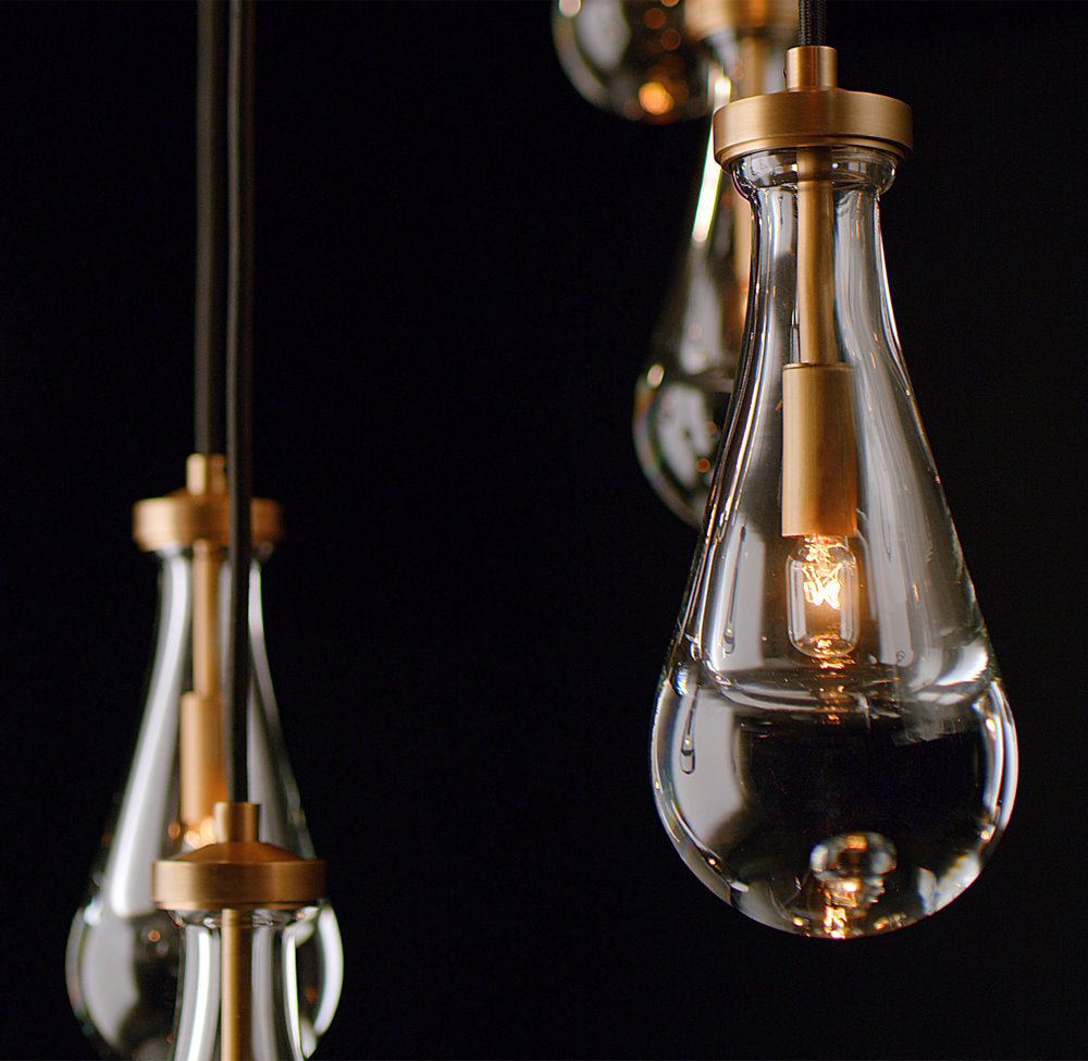 RAINDROP ROUND CHANDELIER 47"