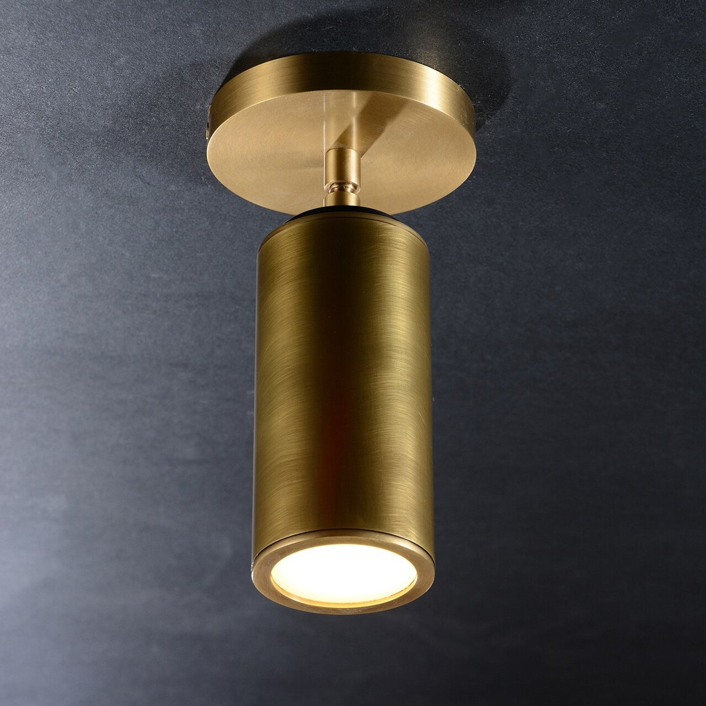 Cameron Adjustable Flushmount Brass