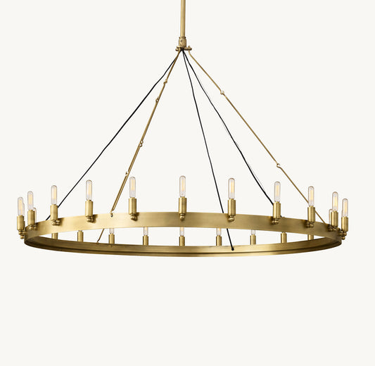 CAMINO VINTAGE FILAMENT ROUND CHANDELIER 50"