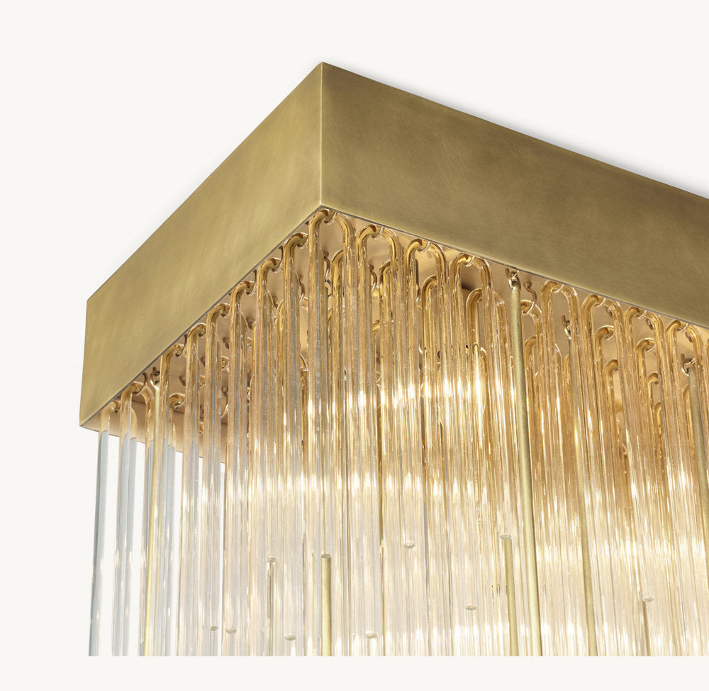 CASCADA RECTANGULAR CHANDELIER 54"