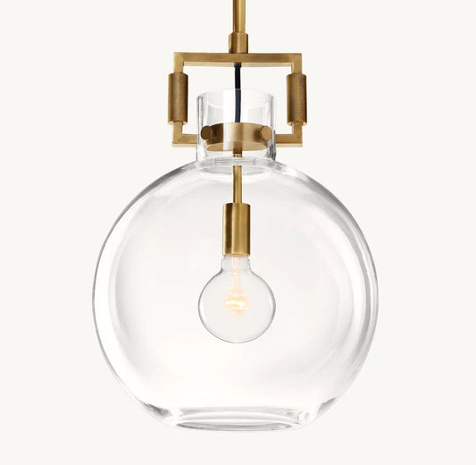 MACHINIST GLASS GLOBE PENDANT