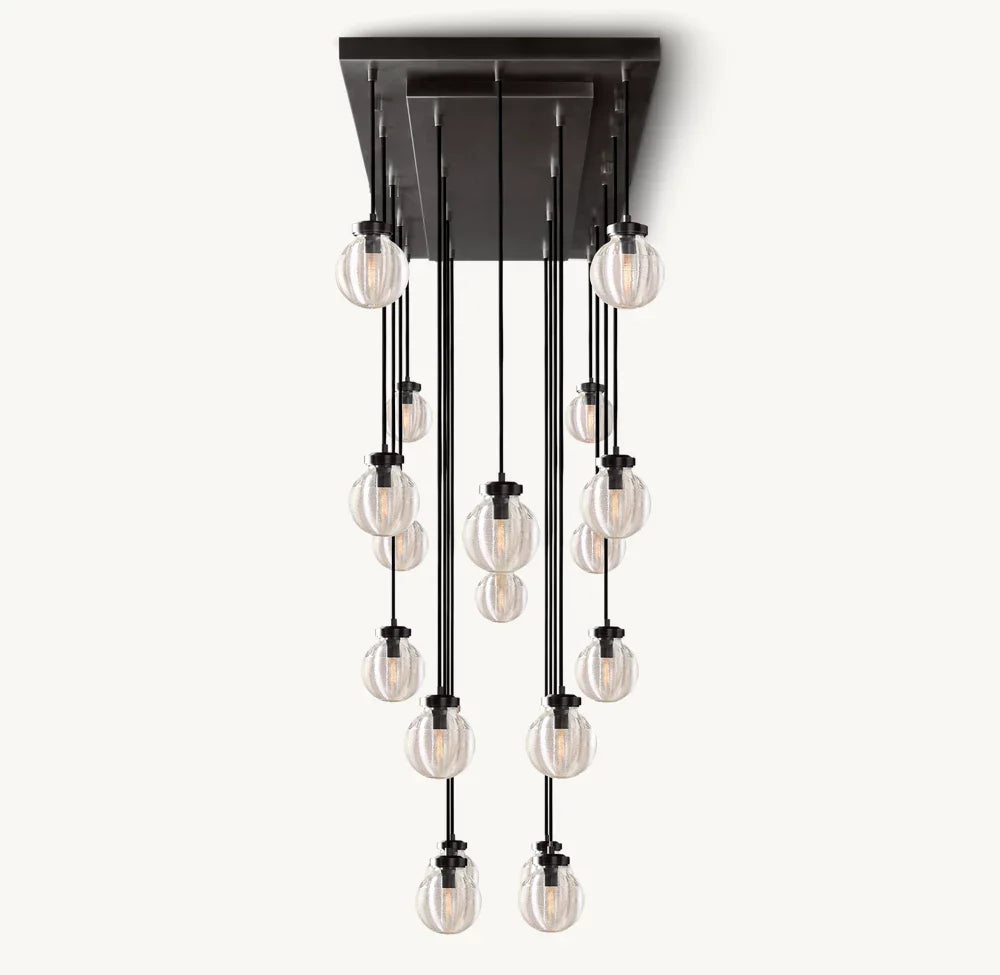 PEARL RECTANGULAR CHANDELIER 54"