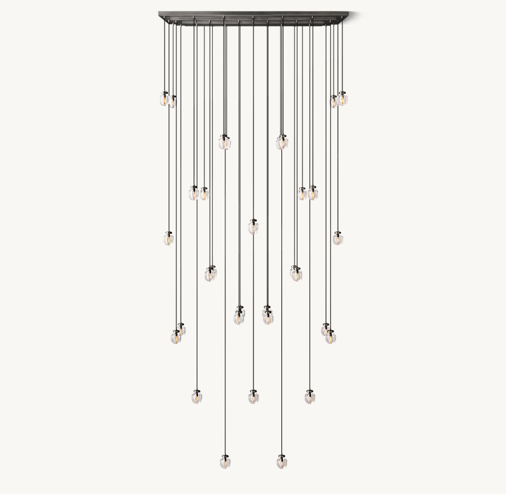 PEARL RECTANGULAR CHANDELIER 72"