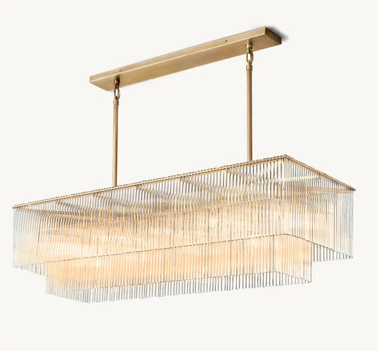 AMADEO RECTANGULAR CHANDELIER 54"