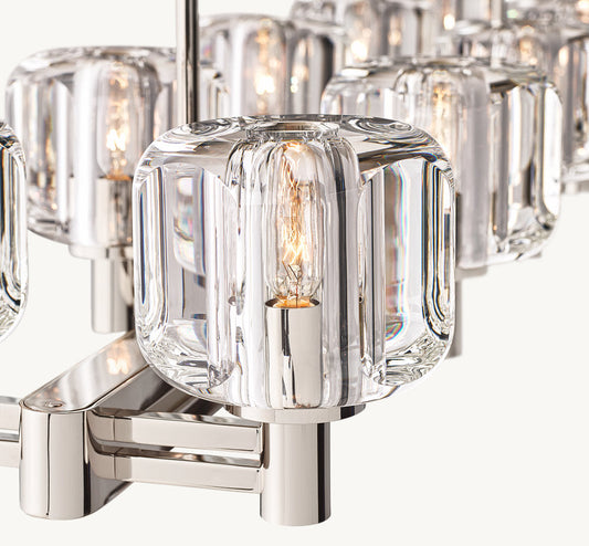 DEMARET DOUBLE LINEAR CHANDELIER 72"