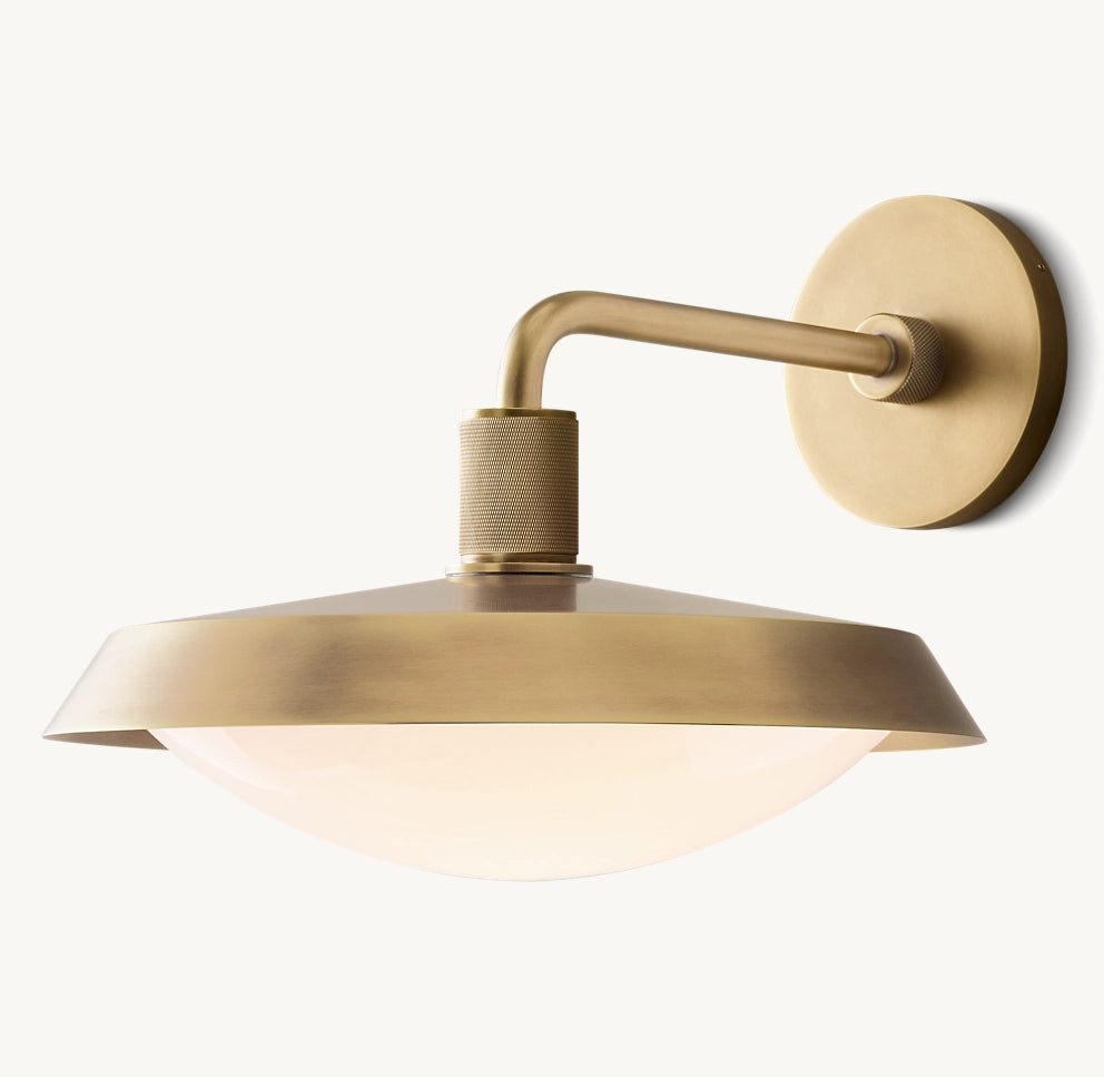 KENNAN BARN SCONCE in Lacquered Burnished Brass