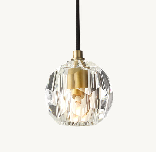 BOULE DE CRISTAL CLEAR GLASS CORD PENDANT