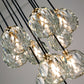 Balle Be Crystal Ball Pendant 10 Lights Brass