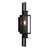 One Light Outdoor Wall Lantern in Matte Black