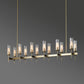 Aicken 10 Lights Chandelier Brass