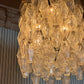 Murano Poliedri Clear Glass Chandelier