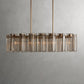 Art Glass Delsier Oval Chandelier