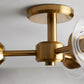 Arrow Flush Mount in Brass