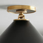 Arnold Small Flush Mount in Black