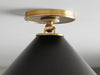 Arnold Small Flush Mount in Black