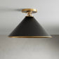 Arnold Small Flush Mount in Black