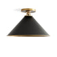 Arnold Small Flush Mount in Black