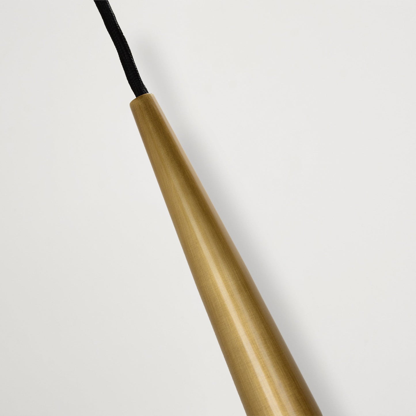 Arrow Crystal Pendant Brass