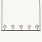 Boule De Cristal Clear Glass Linear Chandelier 48"
