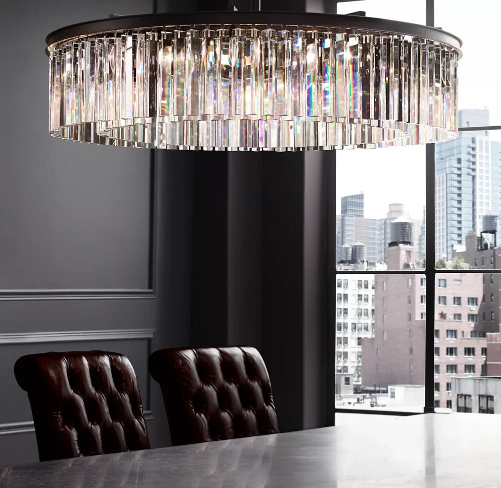 RHYS ROUND CHANDELIER 32"