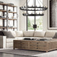 CAMINO VINTAGE FILAMENT TWO-TIER CHANDELIER 50"