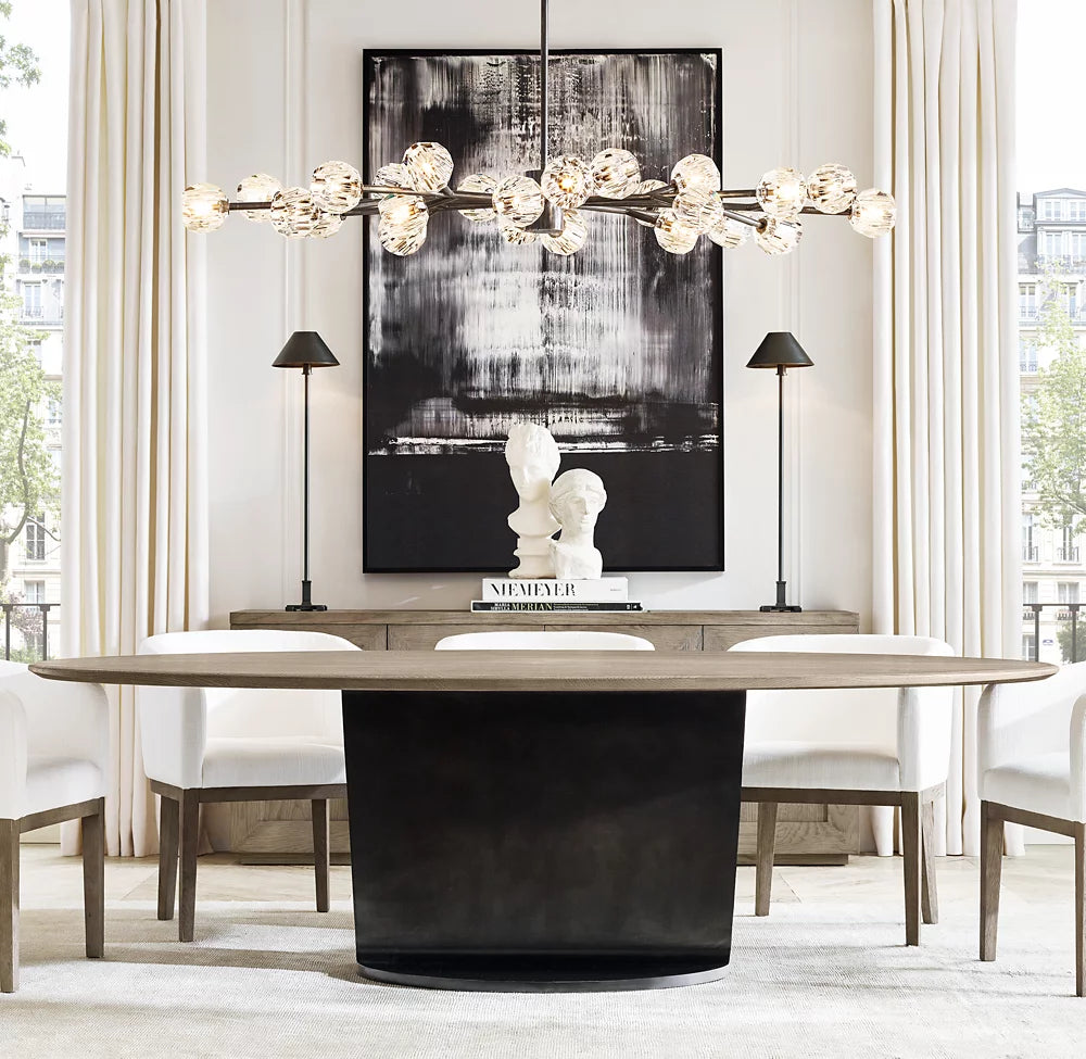 PETITE CANDLESTICK METAL SHADE BUFFET LAMP