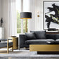 BOULE DE CRISTAL SMOKE GLASS GRAND SCONCE