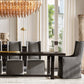 CHIARA SMOKE GLASS TIERED RECTANGULAR CHANDELIER 54"