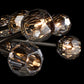 BOULE DE CRISTAL SMOKE GLASS ROUND CHANDELIER 48"