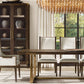 CHIARA SMOKE GLASS TIERED RECTANGULAR CHANDELIER 54"