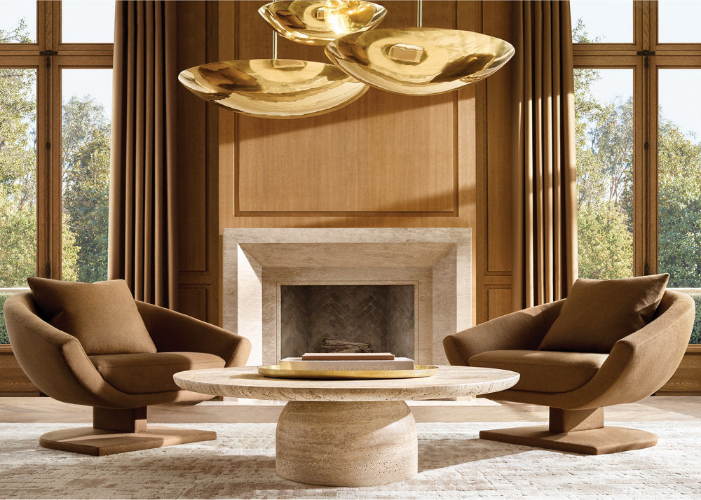 ITALIAN DISH PENDANT 24" TWO 18" RODS