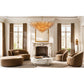 CHIARA SMOKE GLASS TIERED ROUND CHANDELIER 62"