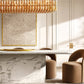 CHIARA SMOKE GLASS RECTANGULAR CHANDELIER 74"