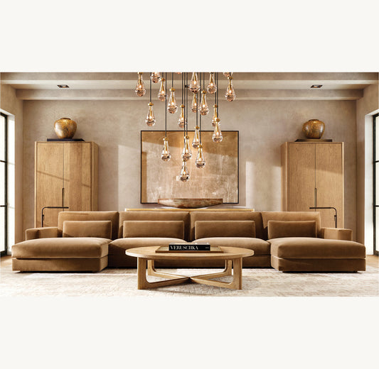 RAINDROP ROUND CHANDELIER 18"