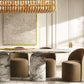 CHIARA CLEAR GLASS RECTANGULAR CHANDELIER 74"