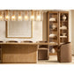 LATTICE CLEAR GLASS RECTANGULAR CHANDELIER 67"