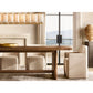 HARLOW CALCITE RECTANGULAR CHANDELIER 74"