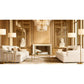 LATTICE CLEAR GLASS TIERED ROUND CHANDELIER 47"