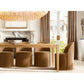 CHIARA CLEAR GLASS TIERED RECTANGULAR CHANDELIER 54"