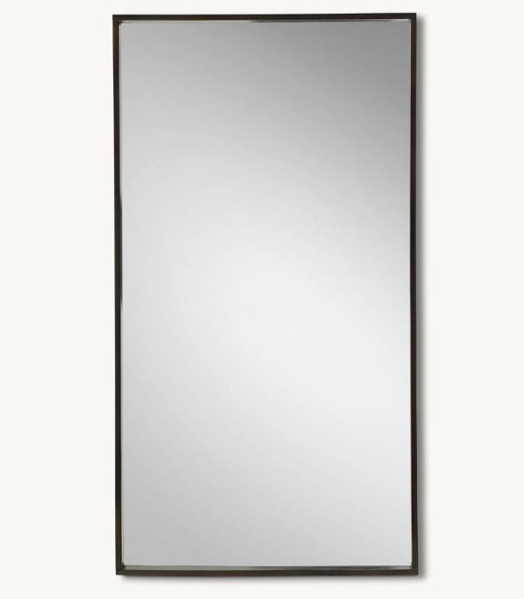 Metal Dovetail Mirror - Narrow Frame in Bronze