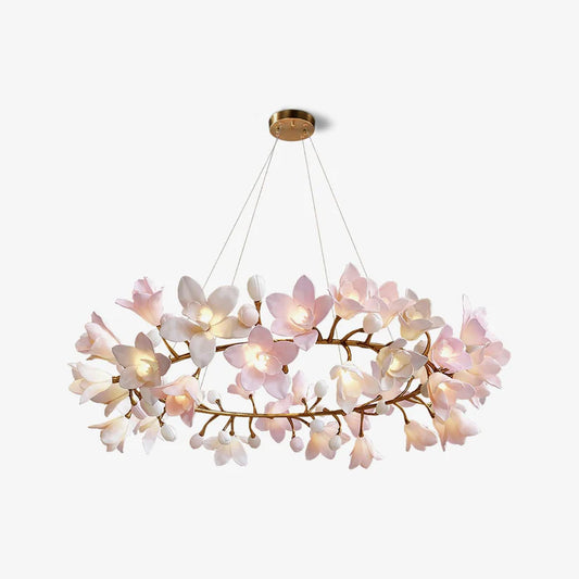 Circular Blossom Chandelier-31.5“ Diam