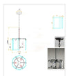 Modern Amaya Round Chandelier 12" Custom