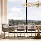 BOULE DE CRISTAL CLEAR GLASS OVAL CHANDELIER 72"